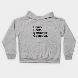 The Office - Bears, Beats, Battlestar Galactica Kids Hoodie